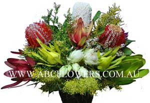 ABC Flowers Fitzroy St. Vincent's Hospital Melbourne Deliver A019 Native Flower Arrangement Melbourne Wide Free Delivery Melbourne Suburbs