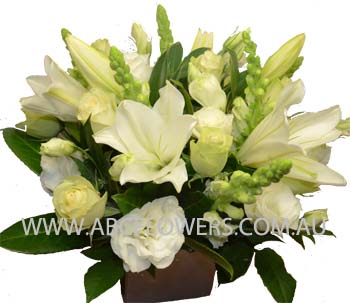 ABC Flowers Fitzroy Melbourne Deliver A025 Cliffton Hill Centre Piece of box arrangement melbourne wide free delivery melbourne inner suburbs