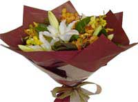 ABC Flowers st. vincent's hospital fitzroy melbourne deliver b019 bouquet of lilies and orchids 7 days a week melbourne wide free delivery melbourne inner suburbs