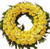 ABC Flowers st. vincent's hospital fitzroy melbourne deliver W001 wreath with roses melbourne wide free delivery melbourne inner suburbs